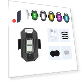Rechargeable Mini Flashing Lights — Vehicle Safety Signals, A Surname Home
