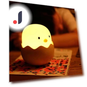 Silicone Touch Sensor Egg LED Night Light — Night Lights, Perphin Direct