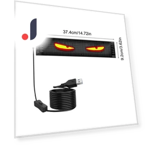 Smart Car LED Display Devil Eyes for Windshield — Light Kit, A Auto Parts Mall