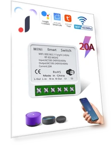 Smart WiFi Switch with RF433MHz Remote Control — Smart Home Modules, Build My Home