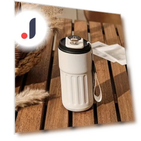 Travel Mug with Temperature Display — Travel Drinkware, Stone Home