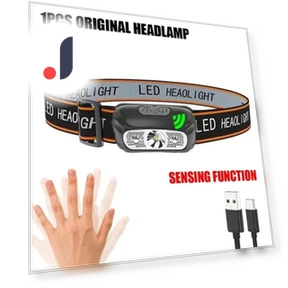 USB Rechargeable LED Headlamp with COB Sensor — Flashlights, HIMO Group