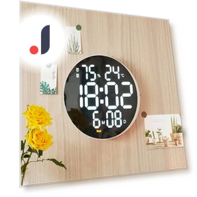 10-inch LED Round Alarm Clock — Clocks, Rainbow Rain