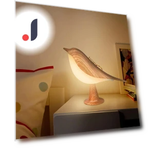 3-Color LED Bird Lamp with Touch Control — Night Lights, AE Selection