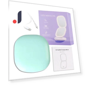 Compact LED Makeup Mirror — Compact & Travel, AE Selection