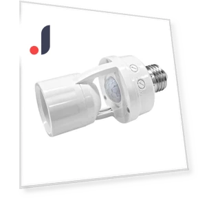 E27 Base Lamp Holder with PIR Motion Sensor Converter — Light Sockets, Build My Home