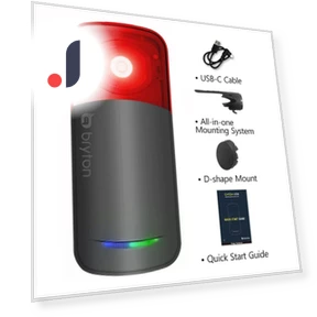 Intelligent Bicycle Radar Rear Light — Bike Headlights, Rainbow Rain