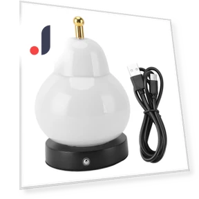 Pear-shaped Table Lamp with Touch Control — Desk & Table Lighting, FireZY