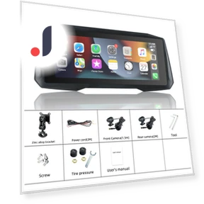 Portable Wireless Motorcycle CarPlay Android Auto Touch Screen — Navigation & GPS Accessories, Reakosound