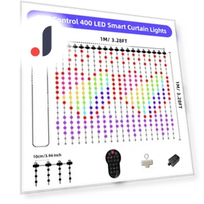 Programmable Color Smart LED Window Hanging Curtains — LED Strips, Good Household Items