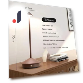 Rechargeable LED Desk Lamp with Touch Sensor — Study & Desk Lighting, Good Household Items