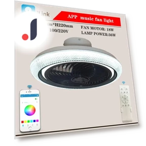 Smart Ceiling Fan with LED Lighting — Ceiling Fans, Rainbow Rain