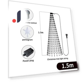 Smart Christmas Tree Lights — String Lights, Rainbow Rain