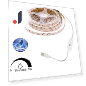 USB LED Strip Light with Touch Switch Dimmer — LED Strips, Build My Home