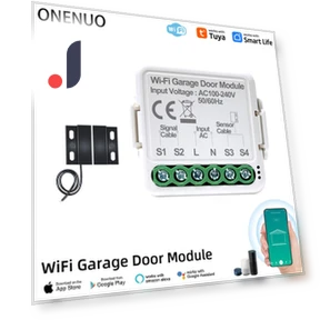 WiFi Smart Garage Door Opener — Smart Home Hubs & Controllers, ONENUO