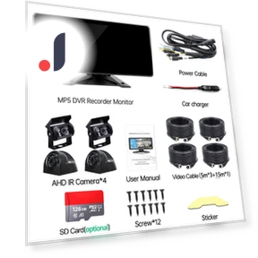 10.36-inch 4-Channel Touch Screen Monitor — Rearview Safety Systems, GreenYi