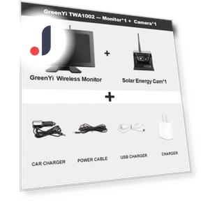 10-inch Wireless Touch Screen DVR Recorder with Monitor and Solar Power — Rearview Safety Systems, JOHO