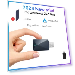 2-in-1 CarPlay Dongle Android Auto Adapter — Stereo Receivers, Acodo