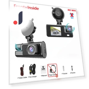 2-inch Car Dash Cam with 3 Cameras — Dashboard Cameras, JOHO