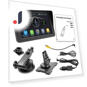 7-inch Portable Touchscreen Multimedia Video Player — Stereo Receivers, JOHO - CarGear