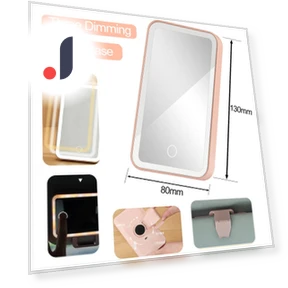 Car Mirror with Large Screen — Compact & Travel, A Surname Home