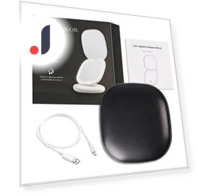 Compact LED Foldable Makeup Mirror — Compact & Travel, AE Selection