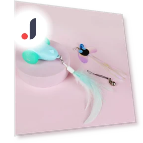 Electric Feather Wand Cat Toy — Cat Playthings, Pet family bucket