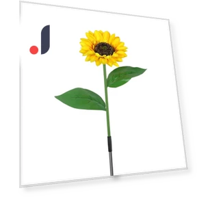Outdoor Solar Lamp with Sunflowers — Outdoor Floor Lighting, Happy Home Mall