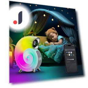Smart Bluetooth Speaker with Alarm Clock and Sleep Light — Alarms & Clocks, Thunder And Fire