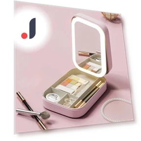 Smart LED Cosmetic Bag with Mirror — Cosmetic Cases, Home Of Auto Parts