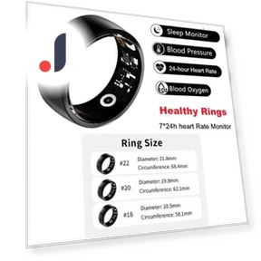 Smart Ring with Charging Case — Smart Rings, Lucky Start Smart watch