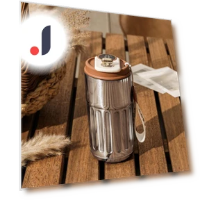 Smart Thermos Bottle with LED Temperature Display — Travel Drinkware, GYROBALL