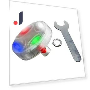 Solar-Powered Smart Tire Valve Caps with LED Lights — Light Kit, JOHO