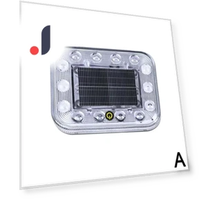 Solar Warning Light with Touch Control — Vehicle Safety Signals, JOHO