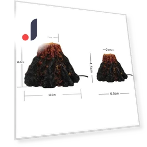 Underwater LED Volcanic Aquarium Ornament — Lights, YuTao