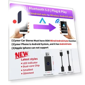 USB to Wireless Android Auto Adapter — Phone Accessories, JOHO