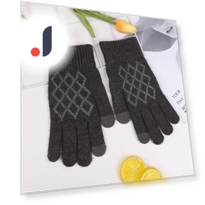Winter Jacquard Gloves with Touchscreen — Cold Weather Gloves, Outdoor Boutique TOP