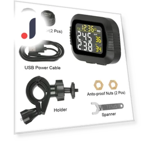 Wireless TPMS Temperature Alarm with LCD Display — TPMS Sensor Replacements, IKEA Supermarket
