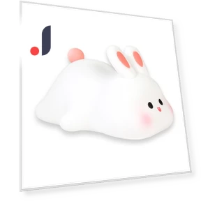 Cute Rabbit Silicone Pat Lamp — Lamps & Shades, GYROBALL