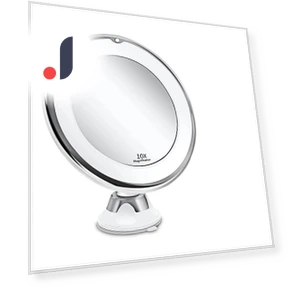 Flexible Makeup Mirror with LED Lighting — Handheld, Light makeup