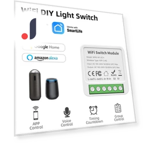 Mini Tuya 2/3/4-channel WIFI Smart Switch DIY Module — Smart Home Modules, AUBESS