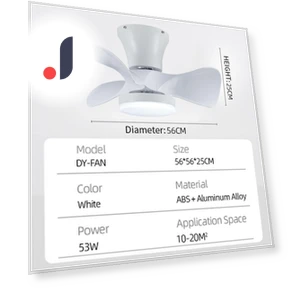 Modern Ceiling Fan with LED Lighting — Ceiling Fan Lighting Solutions, Luminaire Lighting Mall