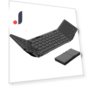 Portable Foldable Three-Layer Bluetooth Keyboard with Touchpad — Keyboards, GYROBALL