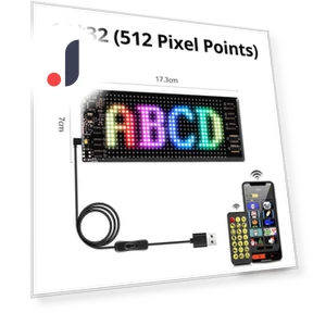 Programmable Smart USB LED Pixel Matrix Display — Digital Kiosks & Interactive, 888 Auto Parts Town