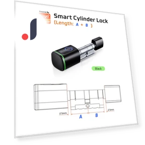 Smart Electronic Door Lock with Fingerprint, APP, Keys, and IC Card Unlock — Smart Home Security, Super Dream Home