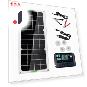 Solar Panel 12V 30W with Controller — Portable Power Solutions, Simplistic Living Home