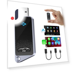 2-in-1 Wireless CarPlay Android Auto Adapter — Car Accessories & Gadgets, Vinde Home