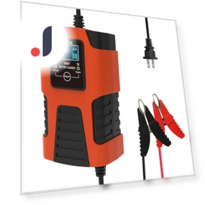 Digital Car Battery Charger with LCD Display — Battery Chargers, Simplistic Living Home