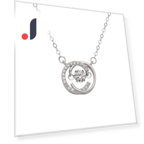 Double C Beating Heart Fashion Necklace — Men's Necklaces, Fashion footsteps