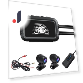 Dual Lens Waterproof Motorcycle Dash Cam — Dashboard Cameras, Chic Home